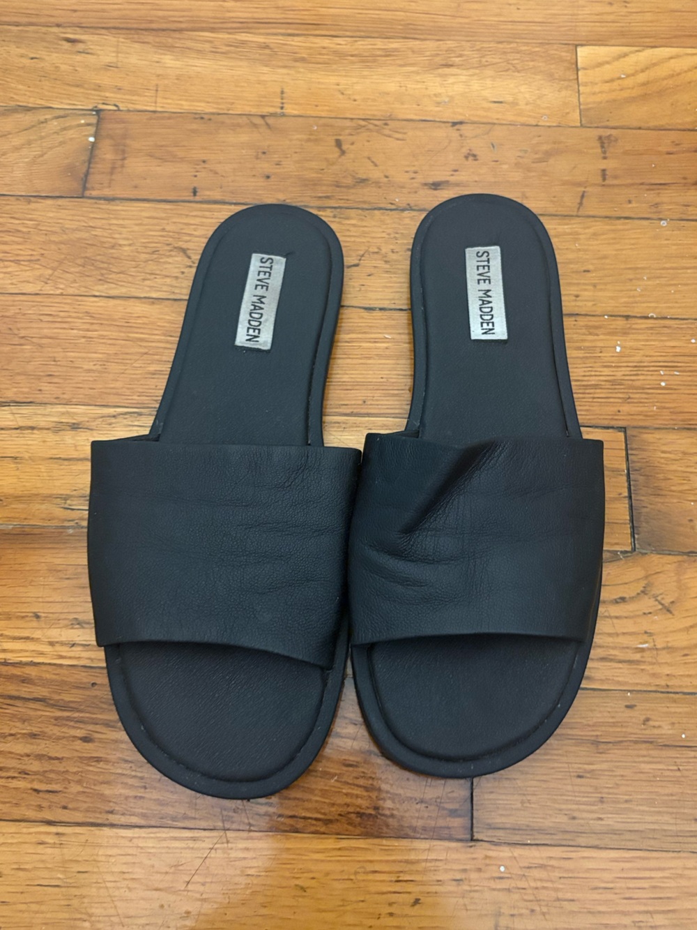 Steve Madden Dakoda Sandal Black Slide Sandals - Size 8 - Like New